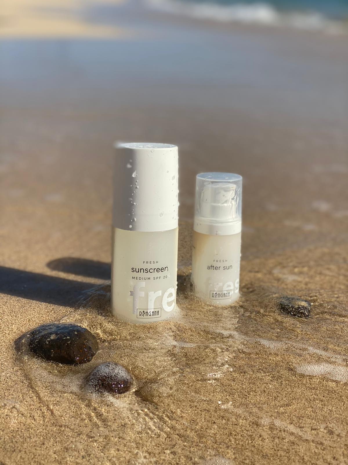 Sunscreen Aftersun Sonne Strand und Meer